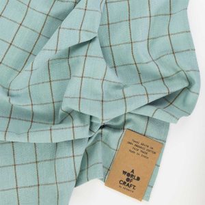 Craft Kjøkkenhåndkle – bomull – lysblå/brun